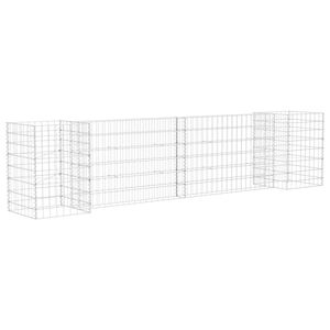 vidaXL Planteringsgabion H-formad st&aring;l 260x40x60 cm
