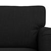 vidaXL Soffa 2 pcs Svart 162 x 80 x 85 cm tyg