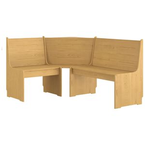 vidaXL H&ouml;rnb&auml;nk REINE 151 cm massiv furu honungsbrun