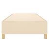 vidaXL Boxspring-s&auml;ngram cremef&auml;rgad 80x200 cm tyg