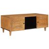 vidaXL Kaffeebord Ljusbrun 100 x 54 x 40 cm Massivt mangotr&auml;