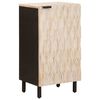 vidaXL Sideboard Vit Tv&auml;tt Finish 40 x 33 x 75 cm Massivt mangotr&auml;