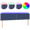 vidaXL S&auml;nggavel LED bl&aring; 180x5x78/88 cm tyg