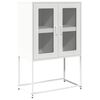 vidaXL H&ouml;gbord vit 68x39x107 cm st&aring;l
