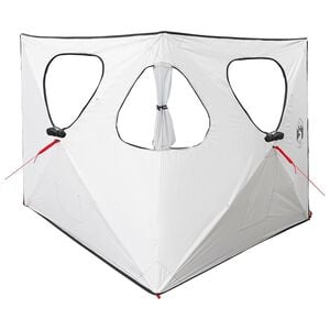 vidaXL Jakt&auml;lt Vit Blackout 145 x 145 x 150 cm Polyester och St&aring;l