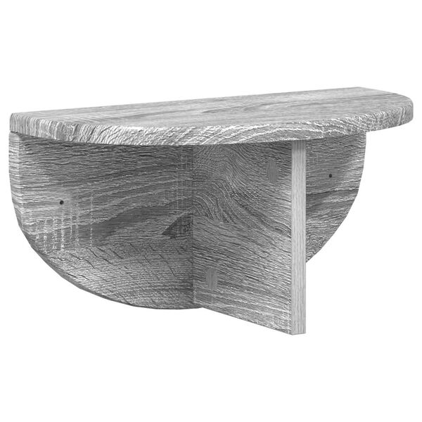 vidaXL V&auml;gg hylla Gr&aring; Sonoma 38 x 19 x 19 cm Konstruerat tr&auml;