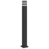 vidaXL Utomhusgolvlampa svart 110 cm aluminium