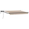 vidaXL Manuell utdragbar markis med LED-lampor 2,5 x 2 m