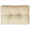 vidaXL Palldyna beige 50x40x12 cm tyg