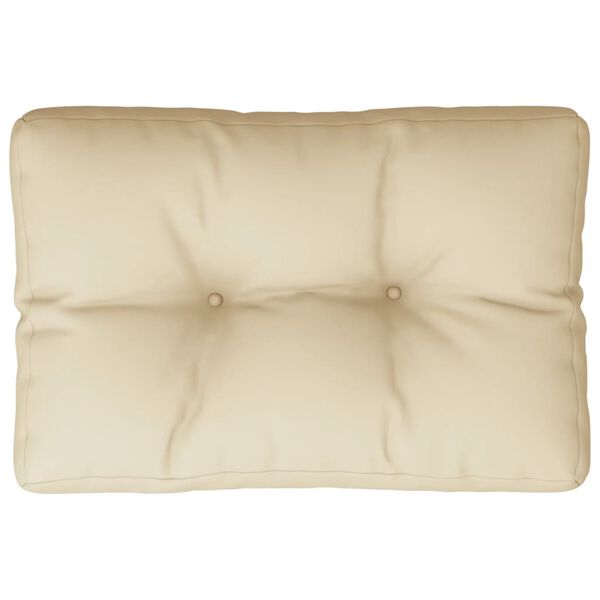 vidaXL Palldyna beige 50x40x12 cm tyg