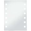 vidaXL Badrumsspegel LED 60x80 cm