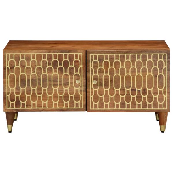 vidaXL Soffbord 80x50x40 cm massivt mangoträ