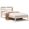 vidaXL S&auml;ngram utan madrass 90x200 cm massiv furu