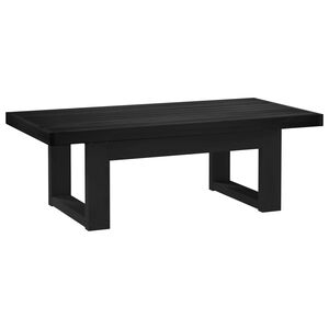 vidaXL Kaffeebord NOAIN Svart 119 x 60 x 40 cm Massiv furu