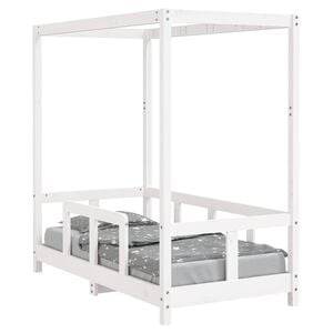 vidaXL S&auml;ngram f&ouml;r barns&auml;ng vit 70x140 cm massiv furu