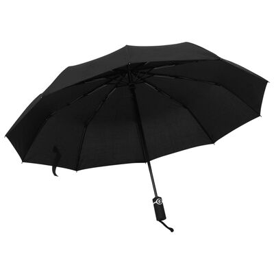 vidaXL Paraply automatisk hopfällbart svart 104 cm