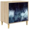vidaXL Badrumssk&aring;p RAALTE Sonoma-ek 60 x 40 x 60 cm Konstruerat tr&auml;