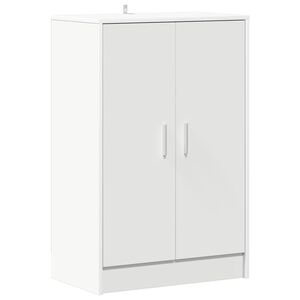 vidaXL Skosk&aring;p vit 60x35x92 cm konstruerat tr&auml;