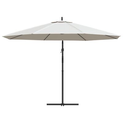 vidaXL Frihängande parasoll 3,5 m sandvit