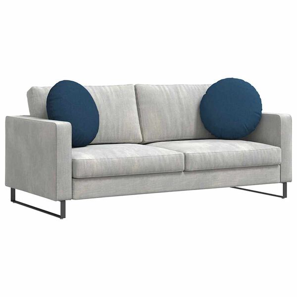 vidaXL Sittkuddar 2 pcs Bl&aring; &Oslash;50 x 19 cm tyg