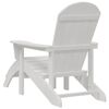 vidaXL Adirondackstol Vit 74 x 82 x 92cm HDPE