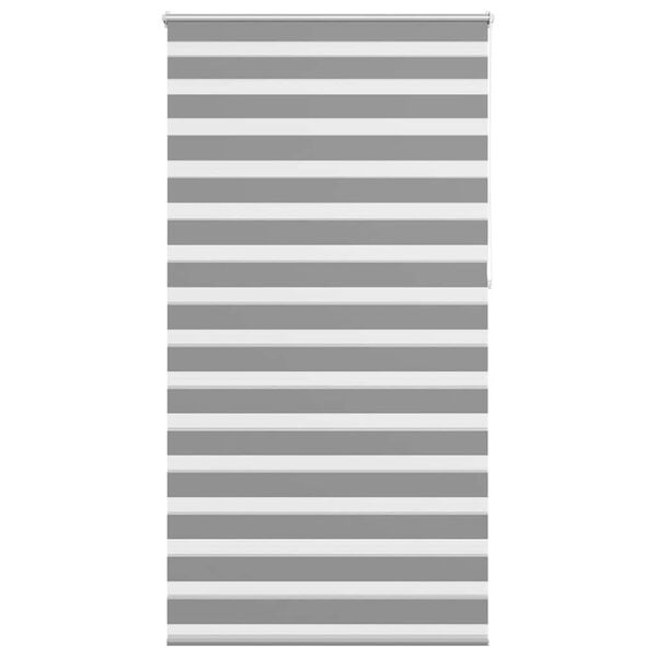 Rullgardin randig grå 120 x 230 cm transparent