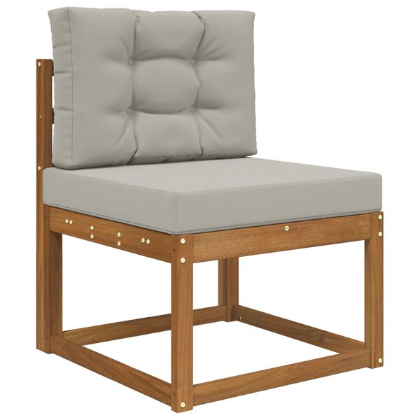 vidaXL Utomhus Soffa Kudde 2 pcs Gr&aring; Polyester