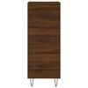 vidaXL Sk&auml;nk brun ek 34,5x34x90 cm konstruerat tr&auml;