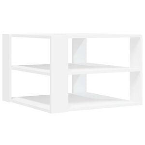 vidaXL Soffbord vit 58x58x40 cm konstruerat tr&auml;