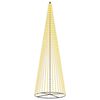 vidaXL LED Julgran 485 cm 1632 LED-lampor Varmvit J&auml;rn Svart