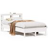 vidaXL S&auml;ngram utan madrass vit 90x200 cm massiv furu