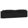 vidaXL Headboard Cushion "Viana" Black 200 cm Faux Leather