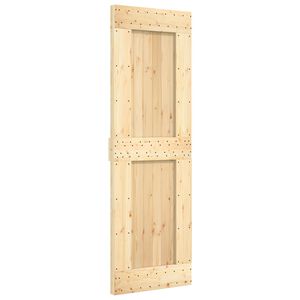 vidaXL Skjutd&ouml;rr NARVIK Naturlig och svart 70 x 210 cm (152,5 cm)