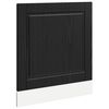 vidaXL Diskmaskin panel PORTO Svart Ek 60 x 1,5 x 57 cm