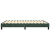 vidaXL Boxspring-s&auml;ngram m&ouml;rkgr&ouml;n 140x200 cm sammet