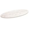 vidaXL Bordsskiva vit 110x55x2,5 cm oval massiv furu