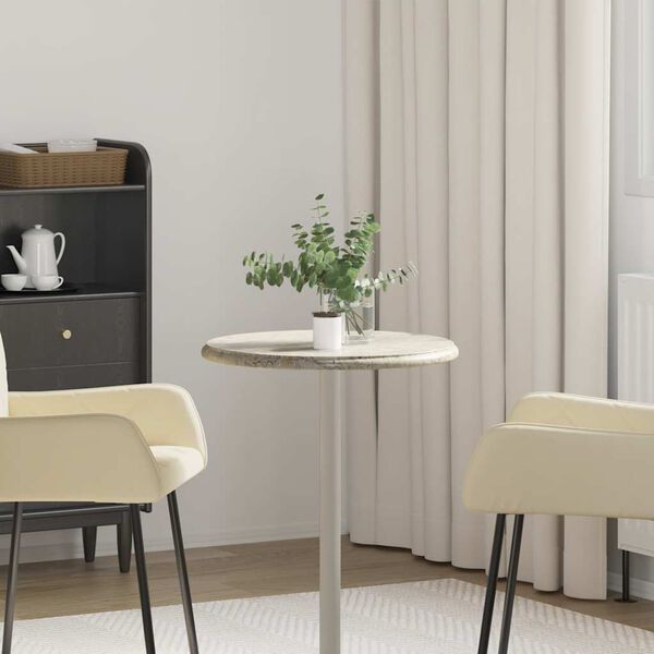 vidaXL Bordsskiva gr&aring; &Oslash;50x2,5 cm marmor