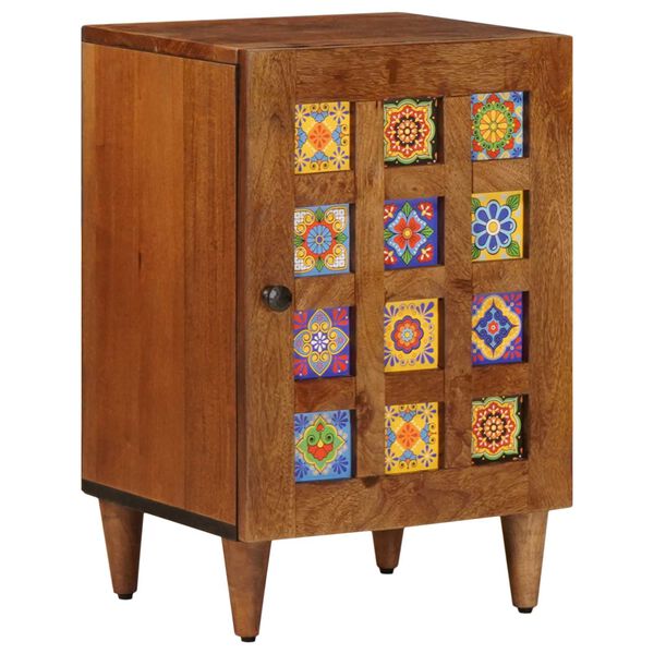 vidaXL Badrumssk&aring;p med lagring med d&ouml;rr Valn&ouml;t 38 x 33 x 58 cm