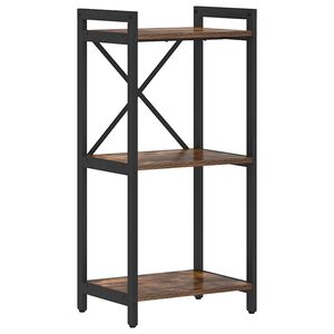 vidaXL Hyllsystem 40 x 30 x 85 cm Konstruerat tr&auml; R&ouml;kt ek