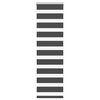 vidaXL Rullgardin zebra svart 45x150 cm tyg bredd 40,9 cm polyester
