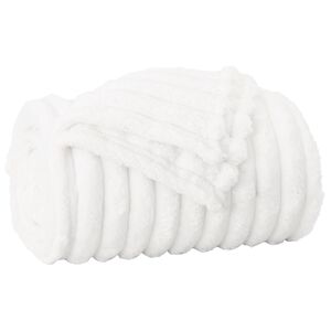 vidaXL Kastfilt Vit 150 x 130 cm Fleece