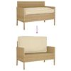 vidaXL Kudde Beige 120 x 60 x 12 cm Oxford Tyg