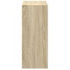 vidaXL Bokhylla 2 hyllor sonoma-ek 40x30x76,5 cm konstruerat trä