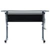 vidaXL Ritbord Svart 110 x 60 x 87 cm Sp&aring;nskiva