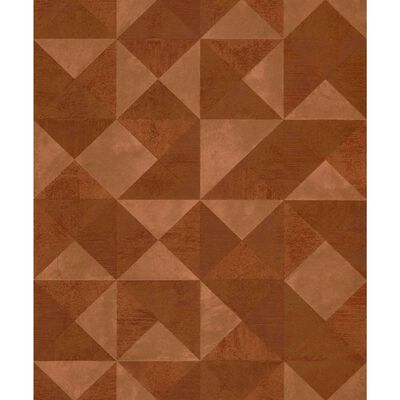Topchic Tapet Graphic Shapes Facet metallic orange