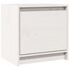 vidaXL S&auml;ngbord vit 40x30,5x40 cm massiv furu