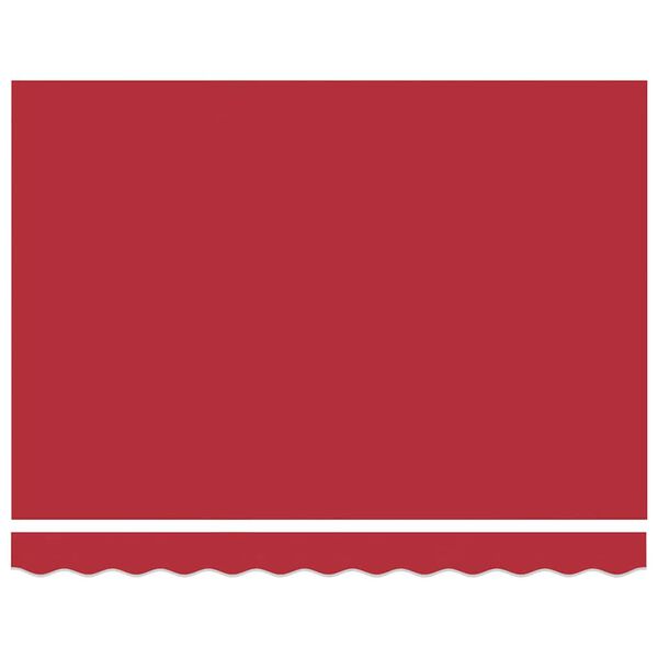 vidaXL Utfällbar markis Röd 350 x 250 cm Polyester och metall