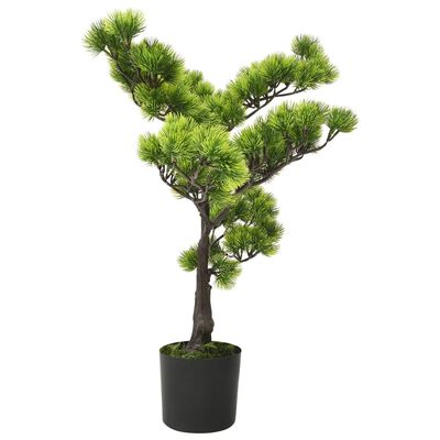 vidaXL Konstgjort bonsaiträd i kruka tall 60 cm grön