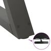 vidaXL Soffbordsben 2 st antracit 70x(42-43,3) cm st&aring;l