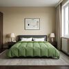 vidaXL Sommar Duvet Quiltad Gr&ouml;n 240 x 260 cm Mikrofiber